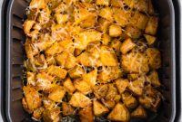 Crispy Cheesy Air Fryer Potatoes