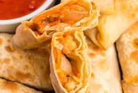 Crispy Air Fryer Shrimp Egg Rolls