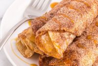 Crispy Air Fryer Apple Pie Taquitos