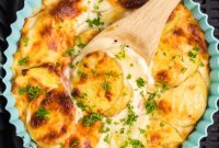 Easy Cheesy Air Fryer Scalloped Potatoes