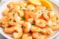 Zesty Lemon Garlic Air Fryer Shrimp