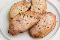Juicy Air Fryer Maple Glazed Pork Chops