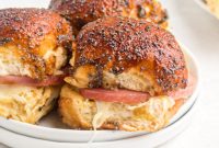 Irresistible Air Fryer Ham and Cheese Sliders