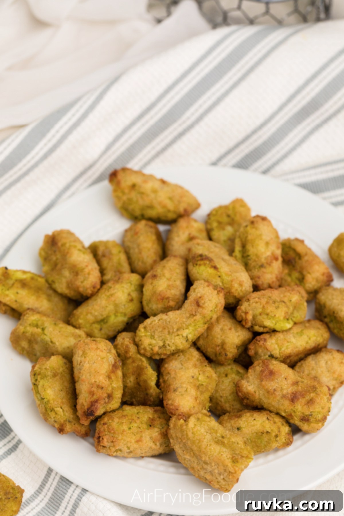 Wholesome Crispy Air Fryer Veggie Tots 4 Broccoli and cheese green giant veggie tots made in the air fryer.