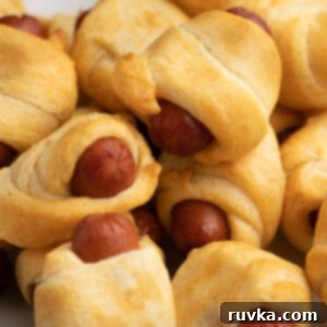 Air Frying Made Simple 22 Air Fryer Pigs in a Blanket, a quick and easy appetizer.