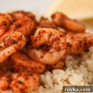 Air Fryer Favorites for Memorial Day 15 Seasoned cajun shrimp served on a bed of rice