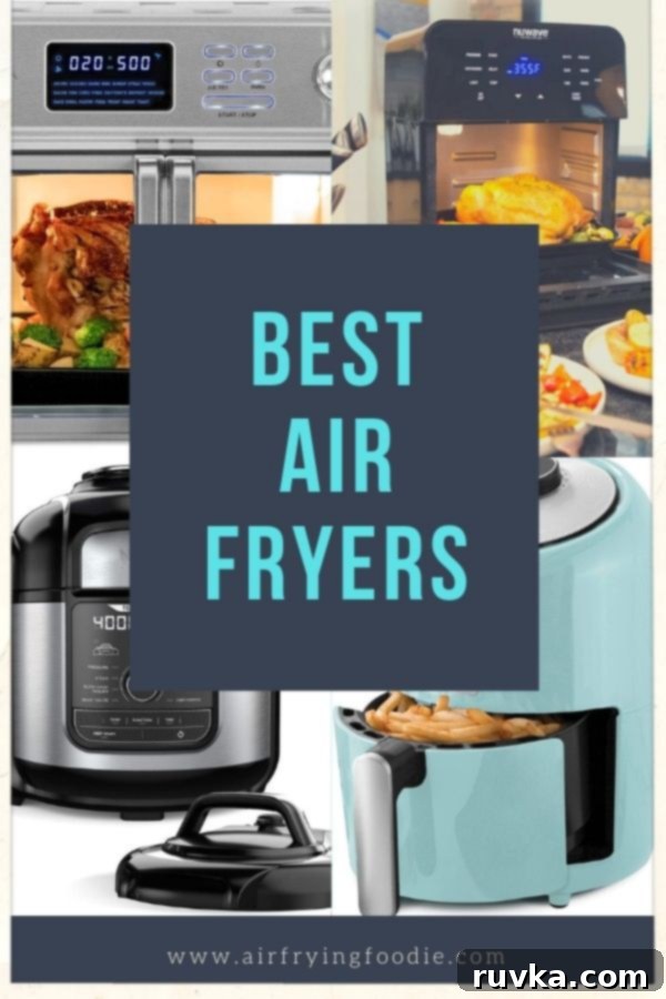 Find Your Perfect Air Fryer 2 Collage of different air fryers to compare