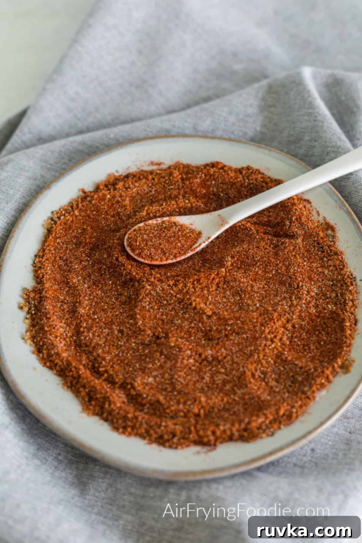 Master Your Own BBQ Rub 5 Seasonings blended together to make a homemade BBQ rub.