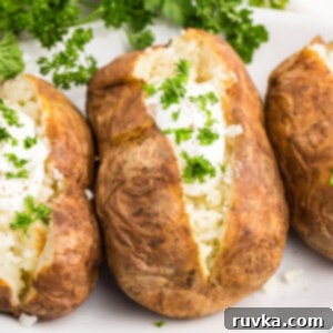 Crispy Air Fryer Sides 3 Baked potaotes made in the air fryer