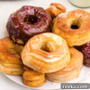 Air-Fried Donut Delights 9 A plate of freshly made air fryer donuts, featuring glazed, sugar-coated, and chocolate-covered varieties. These golden, fluffy donuts are artfully arranged on a white plate, set against a pristine white marble table, illustrating a perfect homemade breakfast or dessert.