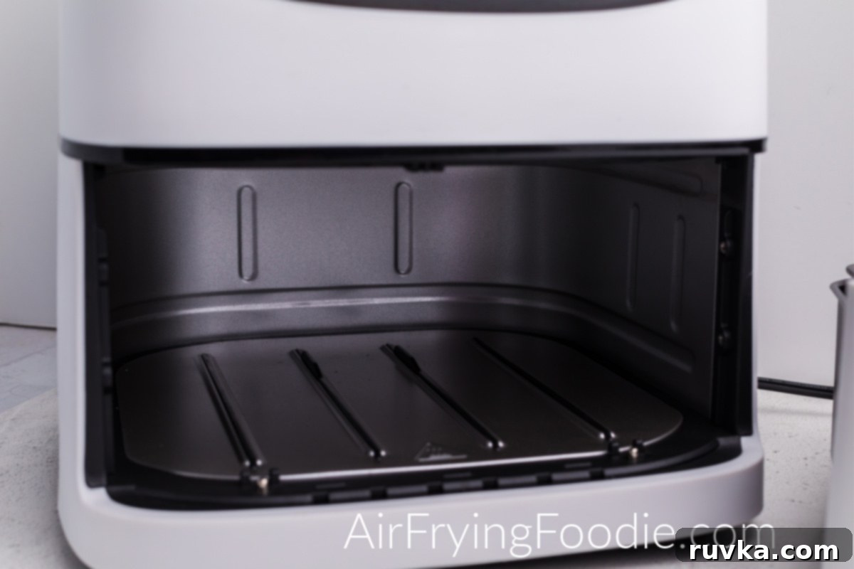 Effortless Air Fryer Cleaning 4 Photo showing the inside unit of the air fryer.
